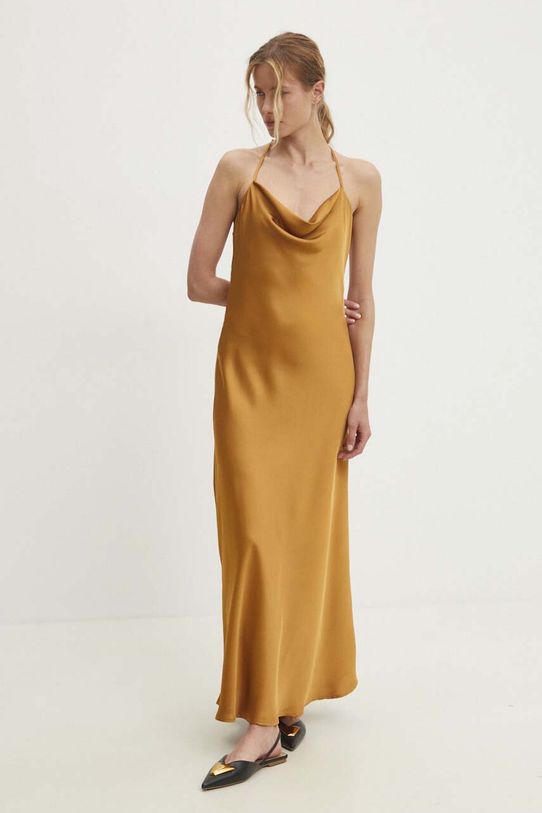Haljina Answear Lab maxi zlatna 0913.fh