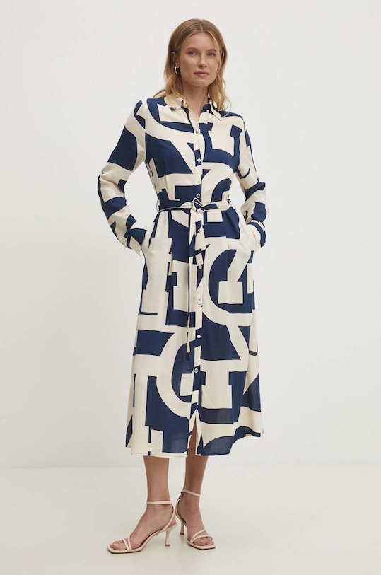 Answear.LAB sukienka casual granatowy sng.sud0hi.tjs