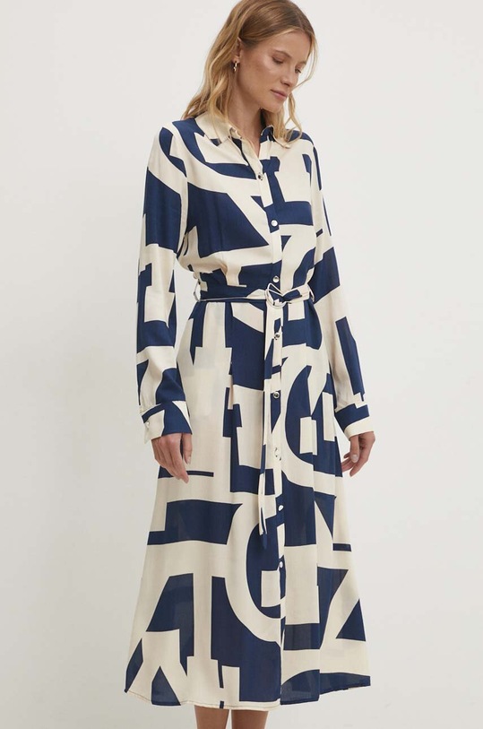 Answear.LAB sukienka granatowy sng.sud0hi.tjs