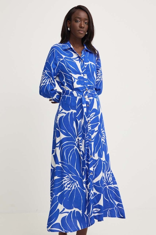 Платье Answear.LAB узор голубой sng.sud0hj.tjs