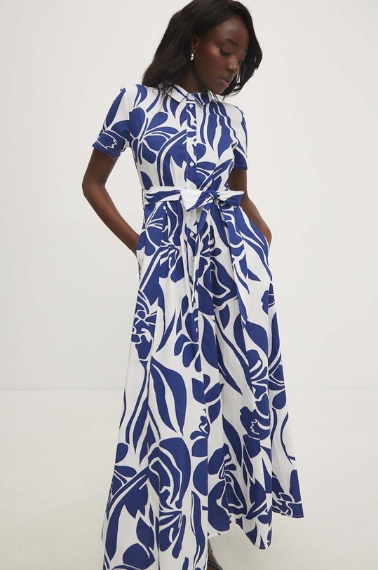 Pamučna haljina Answear.LAB mornarsko plava jane..fd