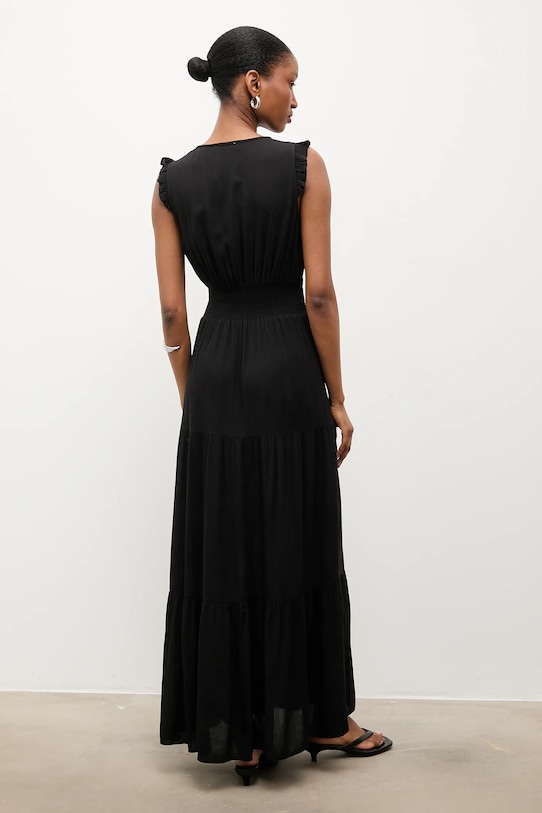 Oblečení Answear.LAB rozšířené šaty z viskózy pablo.fd černá