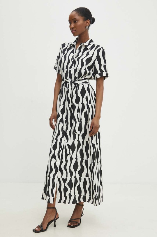 Answear Lab rochie fixat negru UK58583.HWK