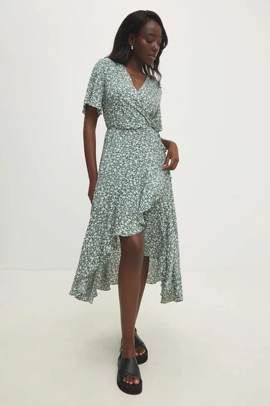 Answear Lab rochie midi verde MR19703.hh