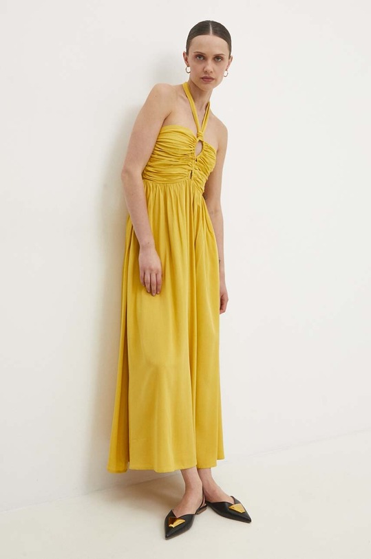 Answear Lab sukienka midi żółty MR21432.hh