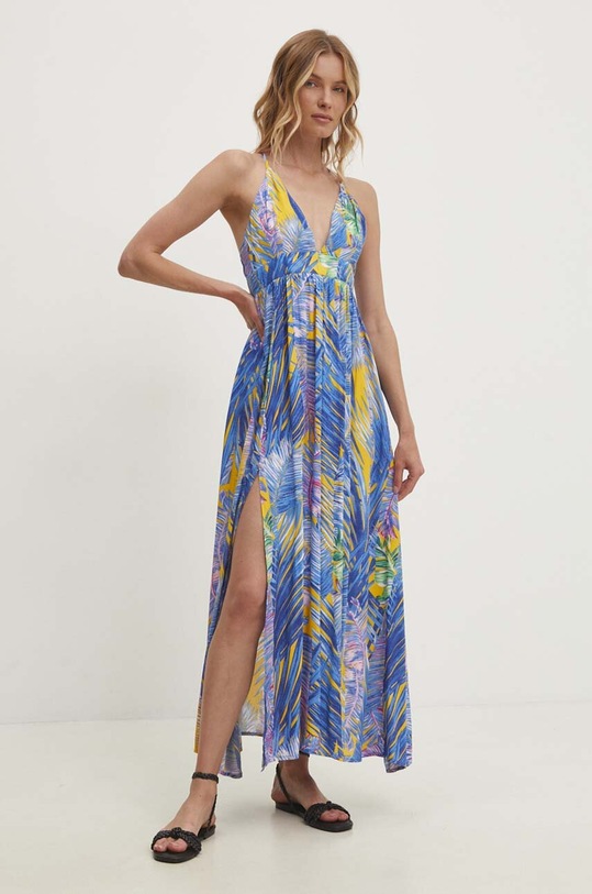 Платье Answear.LAB узор голубой MR19722.hh