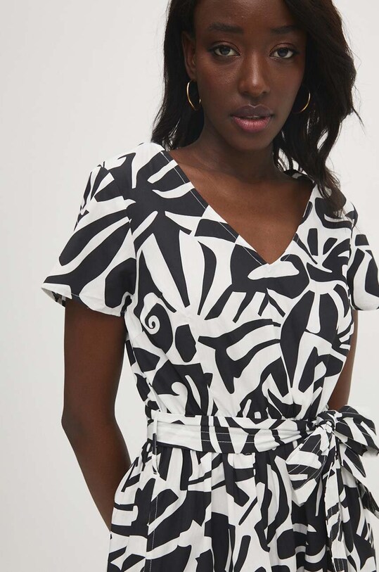 Answear Lab rochie din bumbac negru shiva.2315.fh