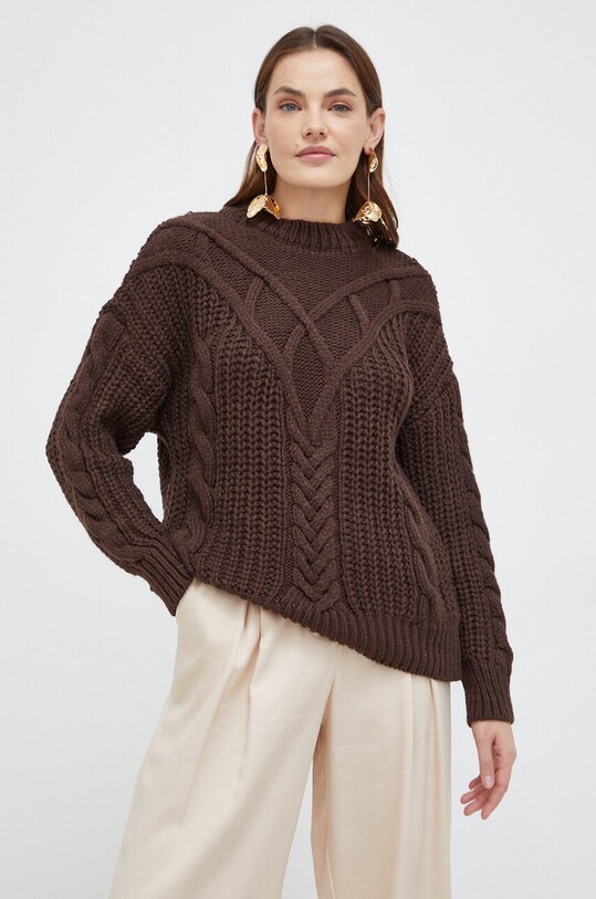 Answear Lab sweter 1905765.tdb brązowy WW24