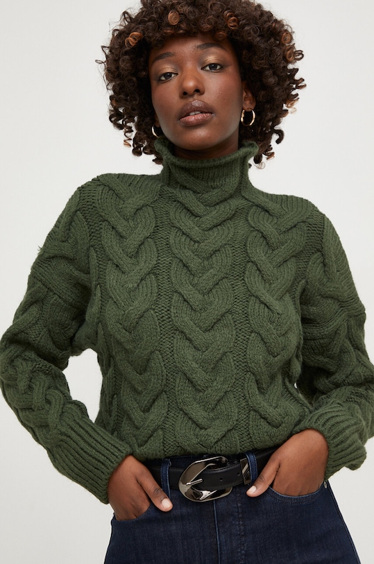 Answear Lab sweter zielony 190602.tdb