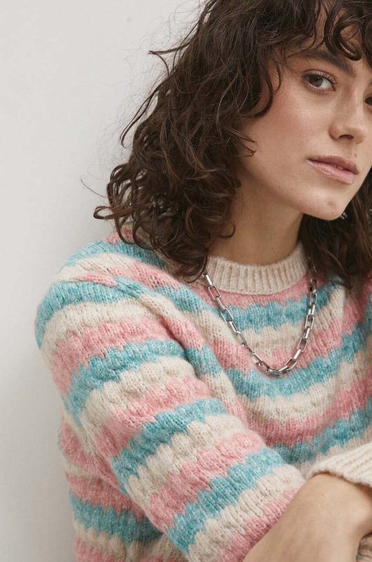 Answear.LAB gyapjú pulóver rózsaszín 23ks008.TWK