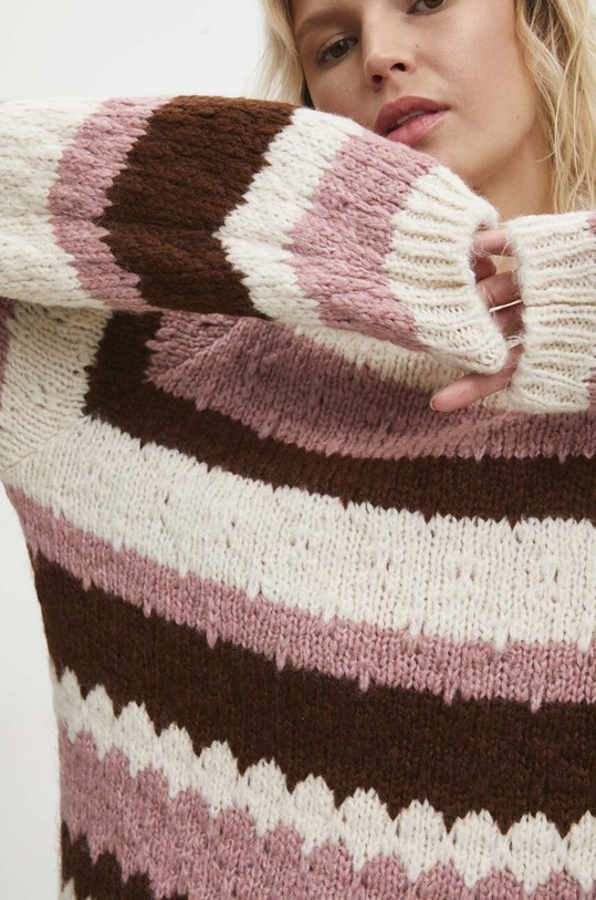 Answear Lab sweter fir.1.TWK beżowy