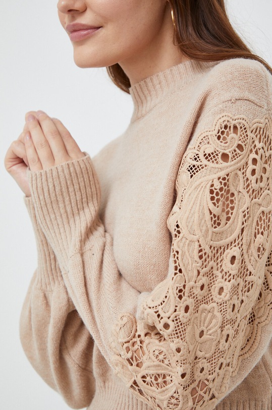 Answear Lab sweter F2088.HWK beżowy