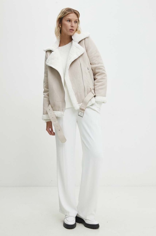 Answear Lab sweter z wełną Q5083.HWK biały WW24
