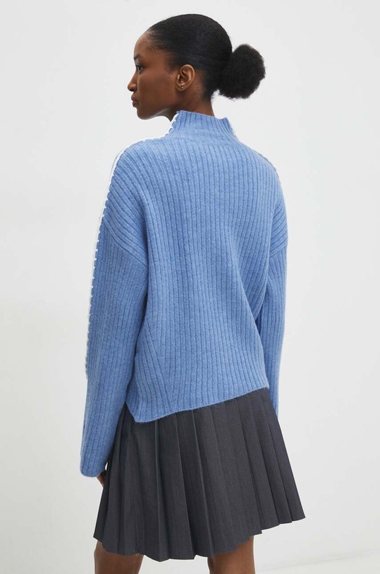 Odzież Answear Lab sweter z wełną 23770.th niebieski