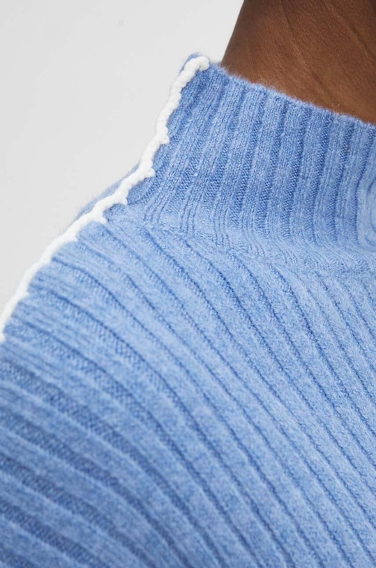 Answear Lab sweter z wełną 23770.th niebieski