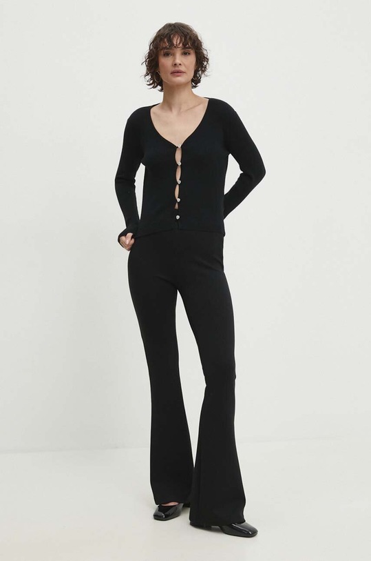 Πλεκτή ζακέτα Answear.LAB 81268.fjs μαύρο WW24