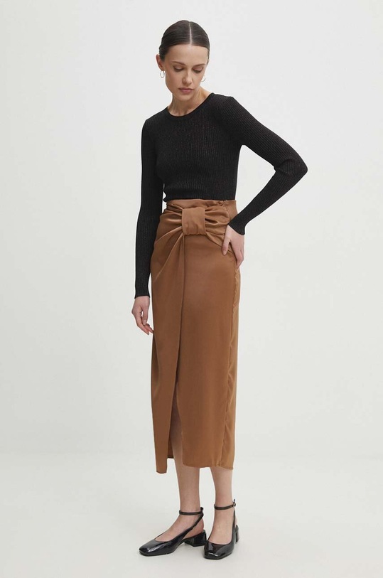 Дрехи Пуловер Answear.LAB QED2987.gdb кафяв