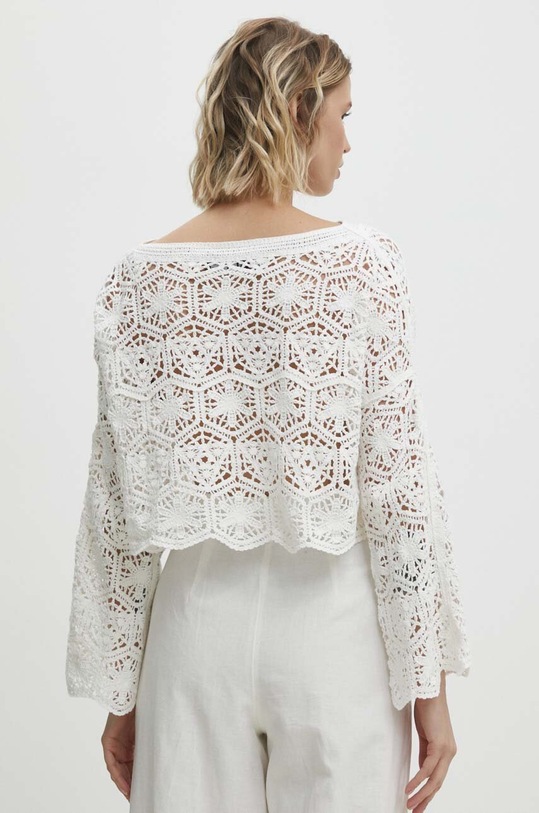 Odzież Answear Lab sweter bawełniany WF5174.gdb biały