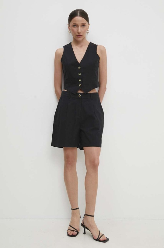 Answear Lab pantaloncini in cotone LSRT548LAYABL.GWK nero WW24