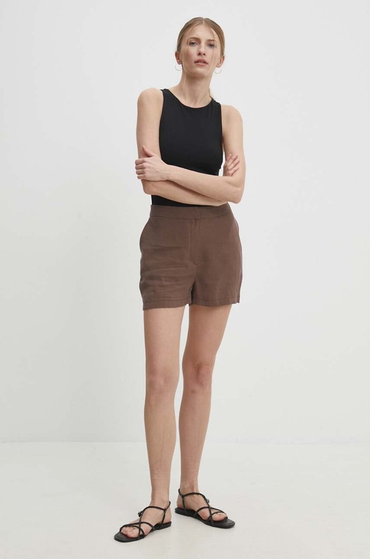 Answear Lab pantaloni scurti w23S.LF.010483.tjs maro WW24