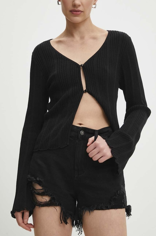 Jeans kratke hlače Answear.LAB Drugo črna jk332.1.fh