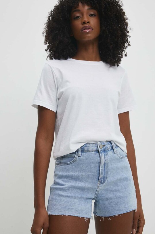 Jeans kratke hlače Answear.LAB Drugo modra RD7286.hh