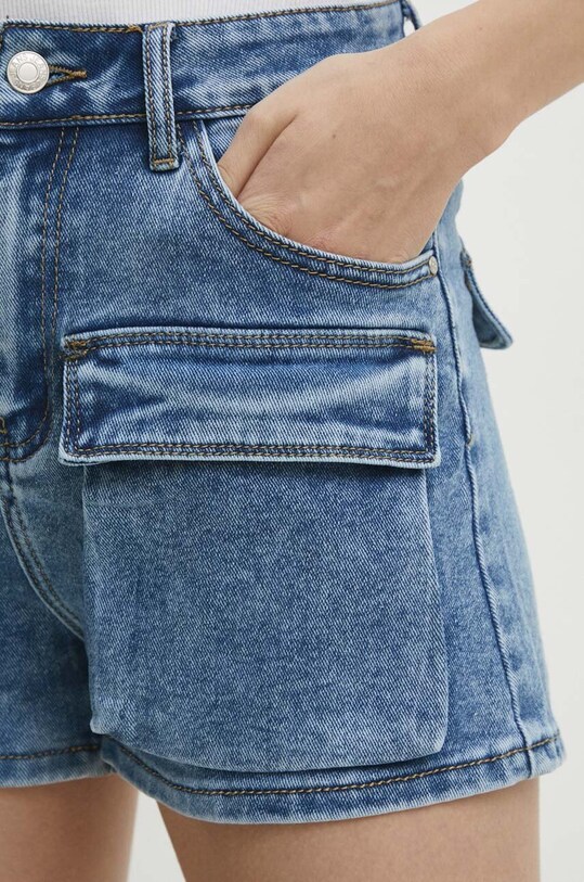Answear Lab pantaloni scurti jeans albastru LS9267.HWK