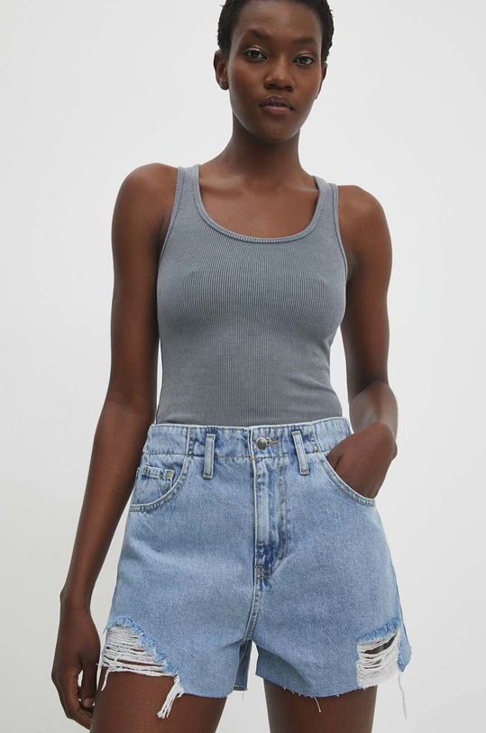 Džínové šortky Answear.LAB high modrá 6253.td