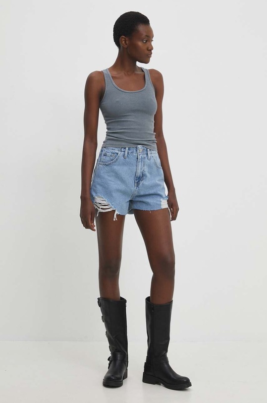 Džínové šortky Answear.LAB 6253.td modrá WW24
