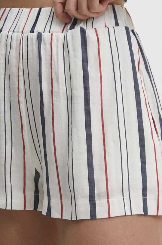 Answear.LAB szorty lniane biały 19205.tjs