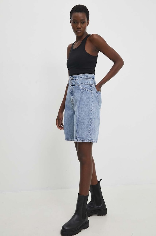 Answear.LAB szorty jeansowe l20055.fh niebieski WS25
