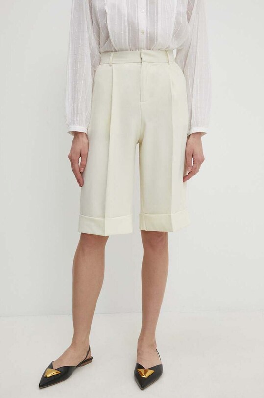 Answear Lab pantaloni scurti panza bej 1857.ijs