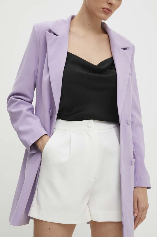 Answear Lab szorty tkanina biały jh3031.ijs