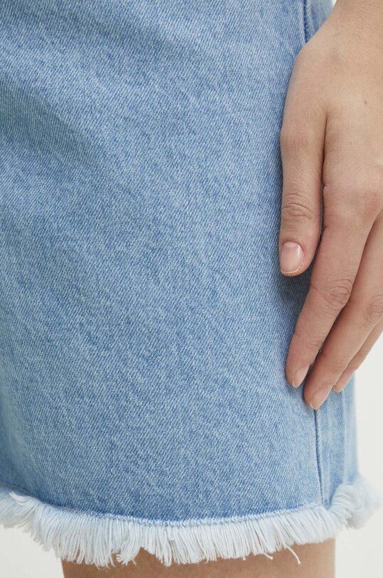 Answear Lab pantaloni scurti jeans albastru 5236.fjs