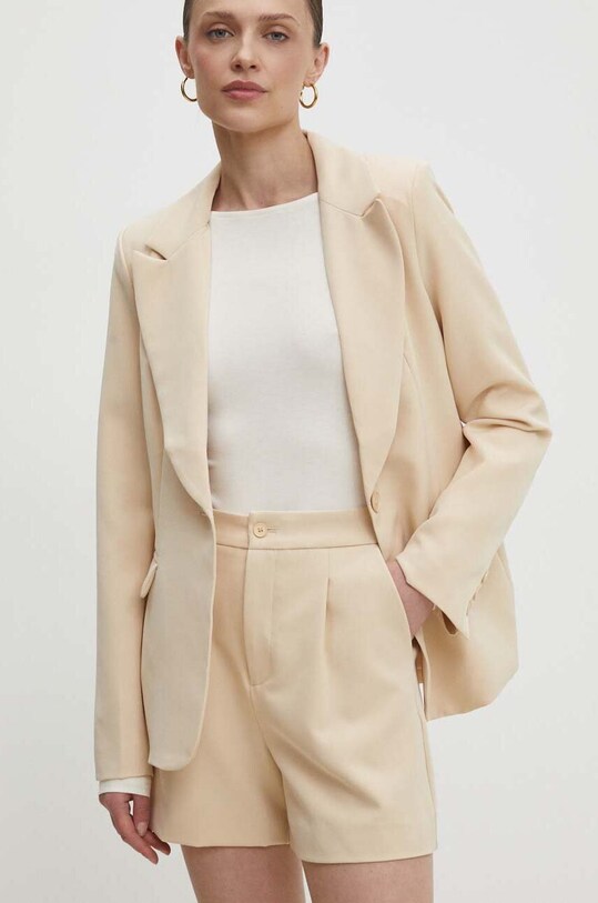 Шорти Answear.LAB з еластаном бежевий st2334.fh