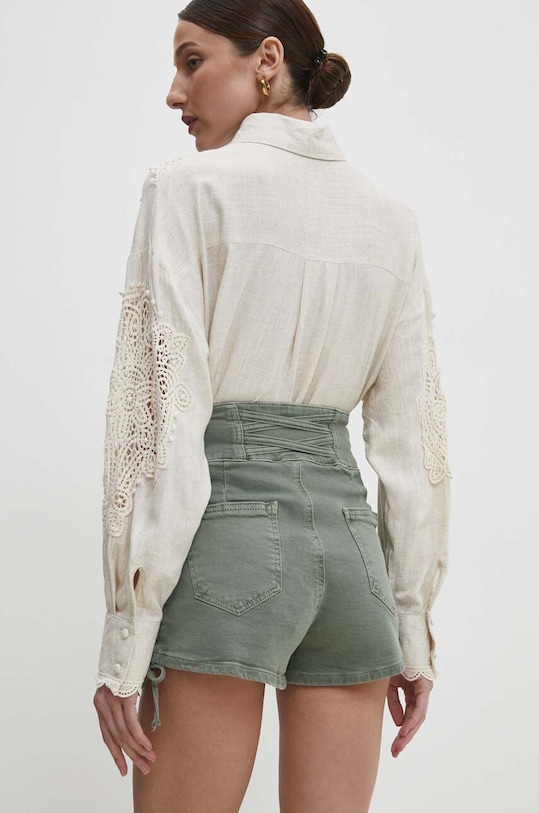 Odzież Answear.LAB szorty jeansowe 5383.pjs zielony