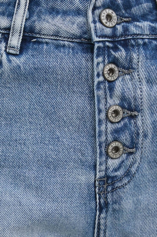 Answear Lab pantaloni scurti jeans albastru 5339.pjs