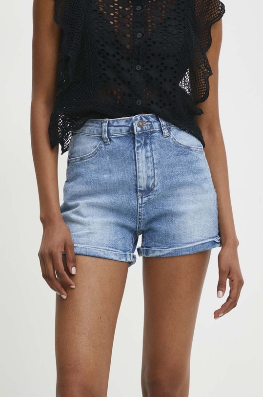 Džínové šortky Answear.LAB high modrá jk5009.ijs