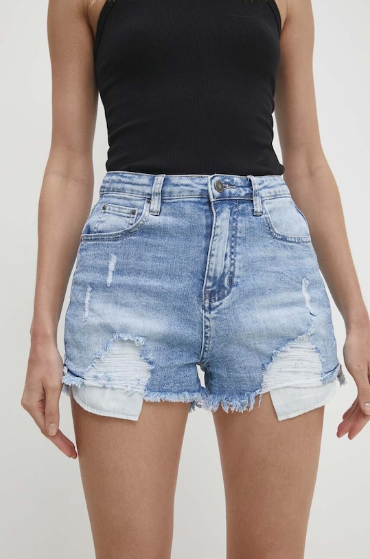 Answear Lab pantaloni scurti jeans jk5019.ijs albastru WW24