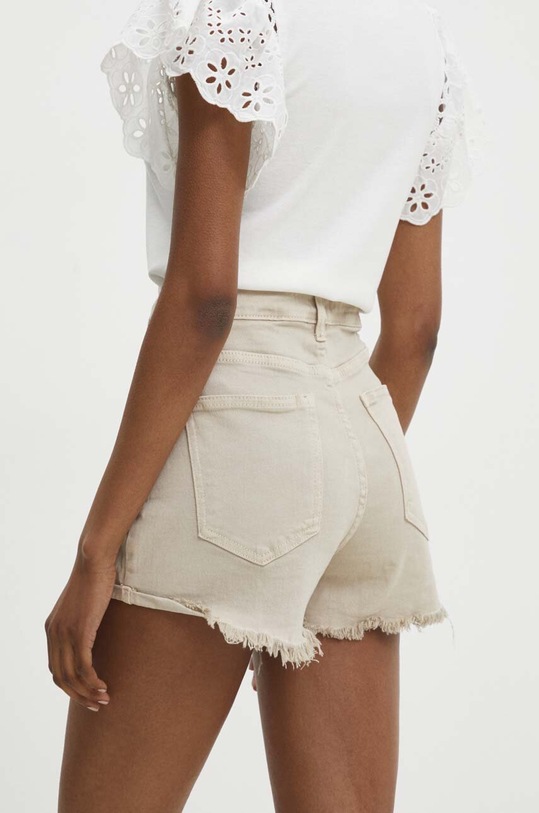 Odzież Answear.LAB szorty jeansowe a78.ijs beżowy