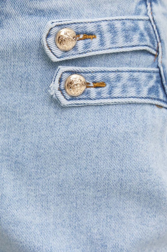 Answear Lab pantaloni scurti jeans albastru YJ7055.HWK