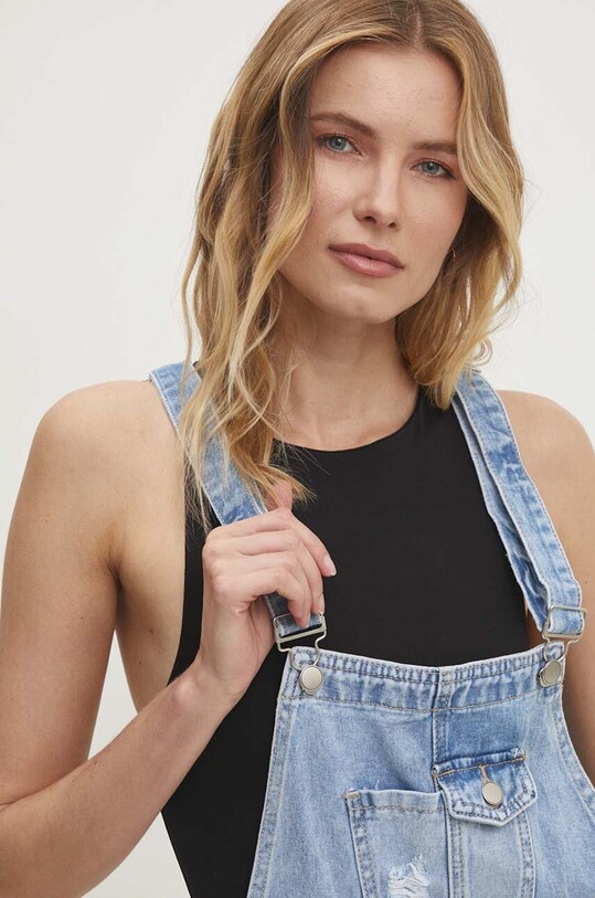 Answear Lab ogrodniczki jeansowe niebieski M7328.HWK