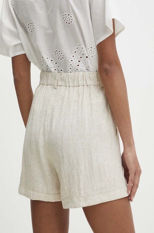 Oblečení Lněné šortky Answear.LAB LG1604.HWK béžová