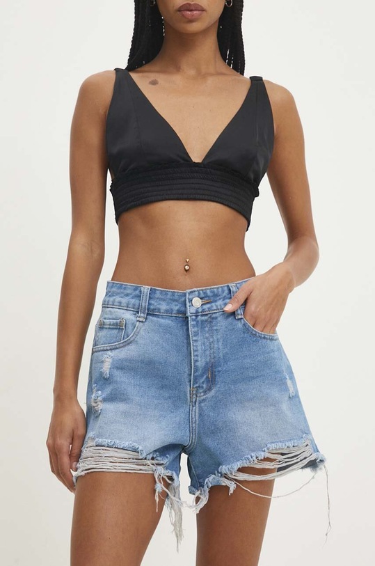 Answear Lab szorty jeansowe pozostałe niebieski SA6320.HWK