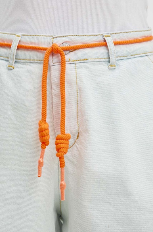 Answear Lab pantaloni scurti jeans seh01.21.ijs albastru