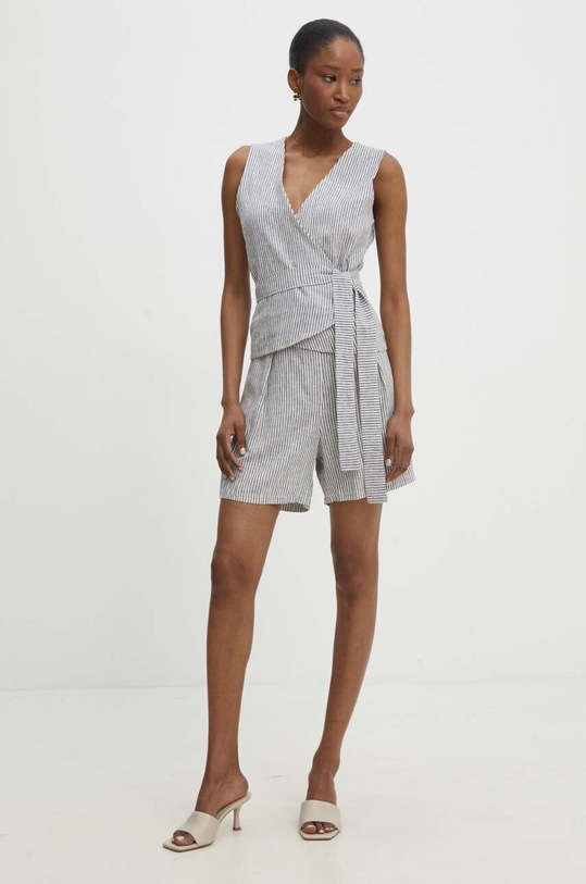 Plátěné kraťasy Answear.LAB 92187.ih modrá WW24