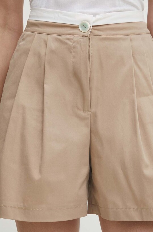 Answear Lab pantaloni scurti bej 92132.ih
