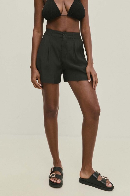 Answear Lab pantaloni scurti panza negru 4843.iw