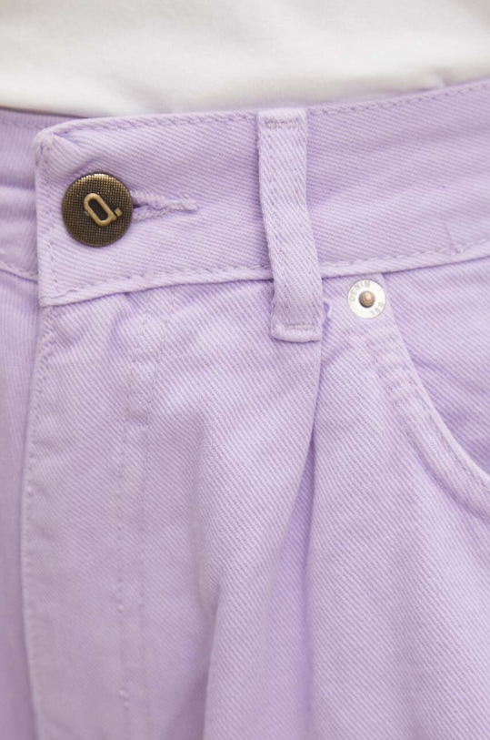 Дънков къс панталон Answear.LAB виолетов 18286.tjs