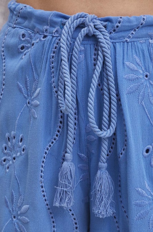 Answear Lab pantaloni scurți cu in albastru A5024.HWK